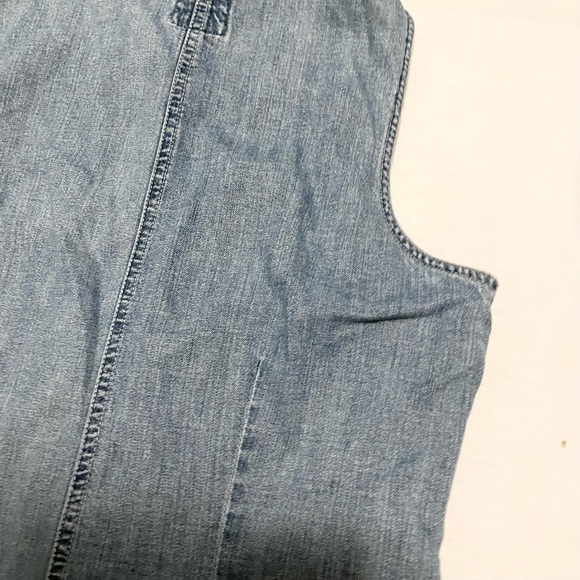 Vintage Gap Denim Sleeveless Maxi Dress - Picture 14 of 16
